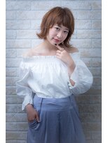 ヘアーアートシフォン 池袋西口店(Hair art chiffon)&nbsp;ブルージュカラーアシメで似合わせカットヴェールウェーブ 池袋