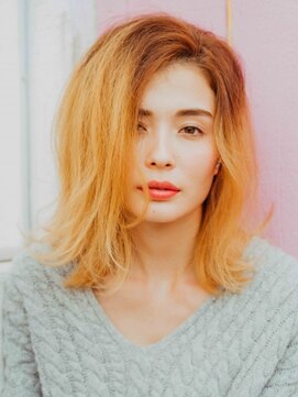 プランタンバイフラミューム 大和店(PRINTEMPS by flammeum) ハイトーンウルフ風レイヤースタイル【大和】