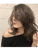 [ＡＫＩＫＯ]グレージュ×ミディアムレイヤー☆0112327997