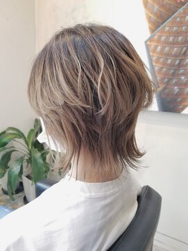 ビグディーサロン(BIGOUDI salon mukonosou) ショートウルフ×バレイヤージュ◎30代40代50代60代