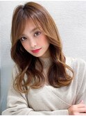 モテ髪/大人かわいい/カーキベージュ/韓国ヘア