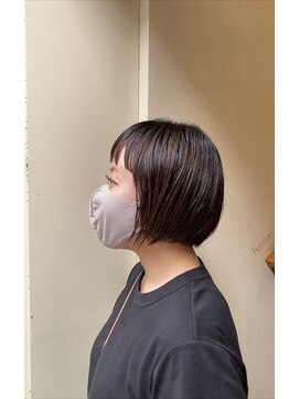 ハナモリ テララ(hanamori terara) terara★多田羅 切りっぱなしミニボブ