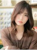 透け感センターパート外国人風大人ハイライトb大宮20代30代40代