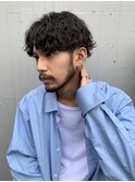 2wayパーマスタイル波巻きスパイラルツーブロック