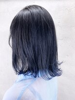 アイティーバイアルバム 藤沢店(IT by ALBUM) ネイビー裾カラー_くびれヘアビタミンカラー_ba346571