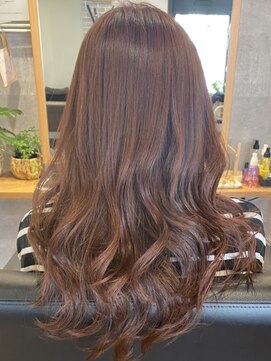 マイショウ ヘアラウンジ(My Show Hair Lounge) レイヤーカット×ピンクグレー