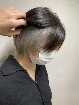 アジールヘア 東上野店(agir hair) 20代30代ウルフインナーカラー立体感小顔丸み乾かすだけ