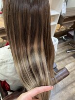 ルフレ 新宿本店2nd(Reflet) エクステでハイライトカラー