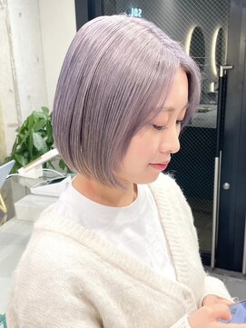 ソル ジングウマエ(SOL JINGUMAE) ホワイトベージュカラーインナーカラーグレージュカラーブリーチ