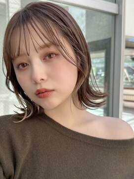 ミンクス渋谷スマートサロン(MINX shibuya smart salon) シアーカラー ショート 姫カット ダークアッシュ 魅力倍増カール