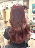 ボルドー/レッドブラウン/ブリーチなしダブルカラー