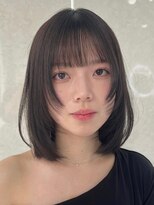 アンダーバーホワイトモデ 河内長野(_WHITE mode) ハイライトカラーミルクティーベージュレイヤーカット