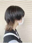 マッシュウルフ×インナーカラー