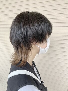 マテリア ヘアー デザイン(materia hair design) マッシュウルフ×インナーカラー