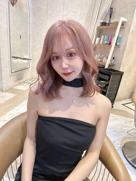 ロンドローズ 名古屋(Lond damaskRose) 顔周り ボブ 韓国 レイヤー ダブルカラー 名駅 リタッチ 478