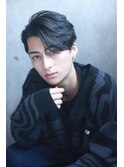クールセクシーサイドバングフェザーショート黒髪新宿