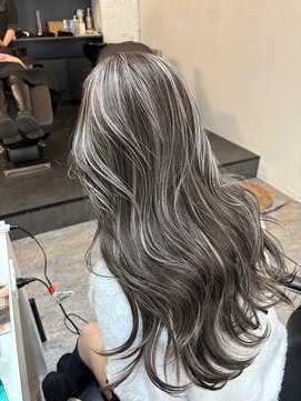 ブレンド 渋谷(BLend) 前髪ハイライトカラー似合わせカットウェーブミディアム