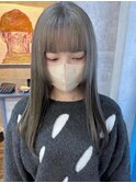 姫カットレイヤーロングハイトーングレージュイメチェンブリーチ