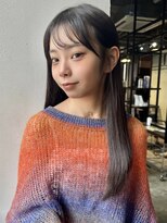 メイカ(MEIKA) ”サラサラストレート×チャコールブラウン” なかもと はな
