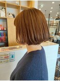 ミディアム顔周りレイヤーおくれ毛前髪新潟長岡宮関