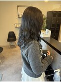 コテ巻き風デジタルパーマミディアムパーマボブパーマ大人可愛い