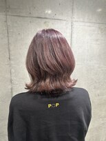 リュネッツ あざみ野店(lunettes)&nbsp;【白髪ぼかし】ハイライトピンク×ウルフカット