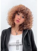 ボブヘアのスパイラルパーマ・ハイライト・an・アン
