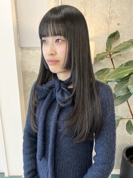 ノード(NODE) 栄黒髪垢抜けレイヤーロングスタイル