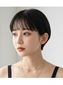 大人ショート/小顔カット/透明感カラー