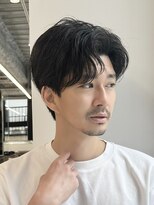 アビーファイブ(ABBEY 5)&nbsp;アップバングアップバングパーマメンズヘアmen'sニュアンス