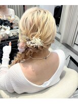 リアン(lien)&nbsp;ドライフラワーがかわいい♪サイド編みおろし☆