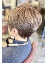 サーティエイト(38)&nbsp;60代丸みショート/グレージュ/白髪ぼかし/髪質改善/ー5歳/