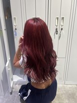 ブリーチ/ダブルカラー neul by kiitos レイヤーカット/ボブ/ケアブリーチ【ノイル】&nbsp;ワインレッド