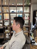 アンカー(ANCHOR) MEN’S/リバースセンターパート/ニュアンスパーマ/印西