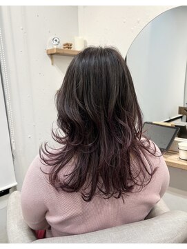 シア 新小岩店(SHEER) アッシュピンクのグラデーションカラー