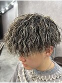 ハイライト+縦落ちツイストスパイラルパーマ