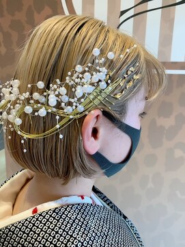 ディルガ ワッセ店(DILGA) 成人式ヘア 水引き×金箔