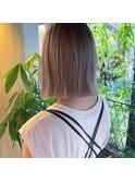 beige　ブリーチカラー  ダブルカラー　福岡　天神　今泉　薬院