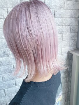 リアイス(Re:ICE) ミニウルフ/くすみブルー/流れるレイヤー/インナーハイライト