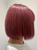 アズールサン 草加西口店(azule-sun)&nbsp;ボブ　ダブルカラー　ピンク