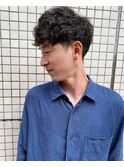 メンズショート×ゆるツイストパーマ