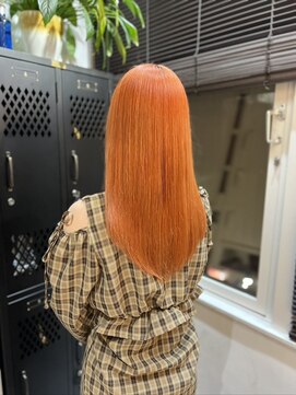 ヴァイス 渋谷店(VAICE) 春先取りオレンジカラー/ケアブリーチ[渋谷/ブリーチカラー/前髪