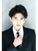 ビジネス パーマ リバース ツーブロック