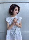縮毛矯正ひし形ボブ