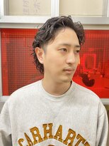 ハイライト/マッシュパーマ/ウルフ/アッシュブラック45