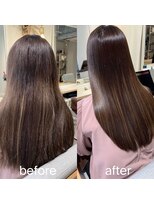 ニコ(niko)&nbsp;【二村】ハイライトしてても大丈夫　髪質改善ストレート