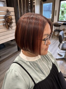 ペアツリー(Pear tree) ショートヘア×オレンジカラー