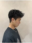 ☆お客様style☆刈り上げアップバング