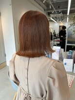 シダ(sida SAIIN) 【牧内】オレンジベージュ/ブリーチなしカラー/20代30代