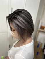 ラフ 難波店(LAFF)&nbsp;#セミディ#シアーカラー#ショートヘア#姫カット#ダークアッシュ
